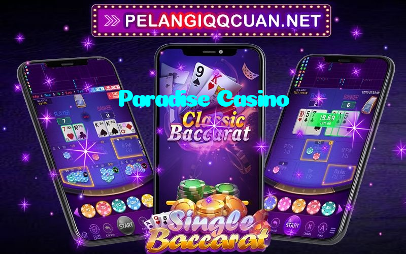 Paradise Casino casino presented on mobile device in Pakistan with slots and live games